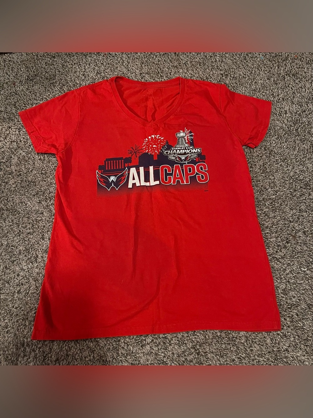 NHL Washington Capitals 2018 Stanley Cup Red Graphic Tee
